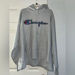 Champion Heather Gray Reverse Weave Hoodie